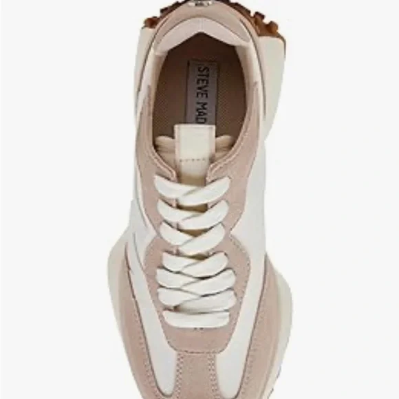 Steve Madden CAMPO Women's Beige and White Sneakers- Size 10. Gummy bottoms. - Picture 6 of 14